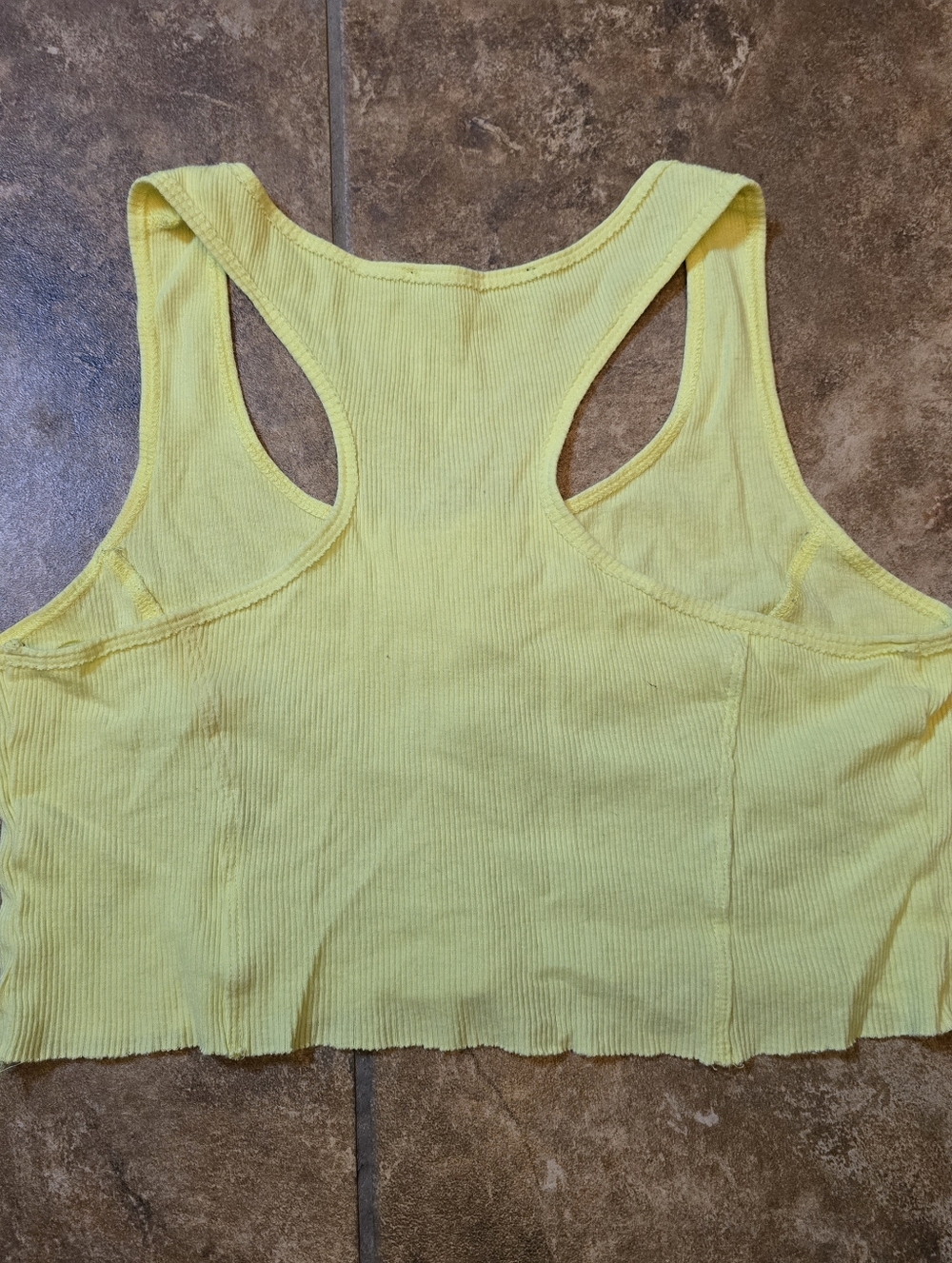 Light Yellow | SIGNATURE8 | Cropped Racerback - Picture 2 of 3